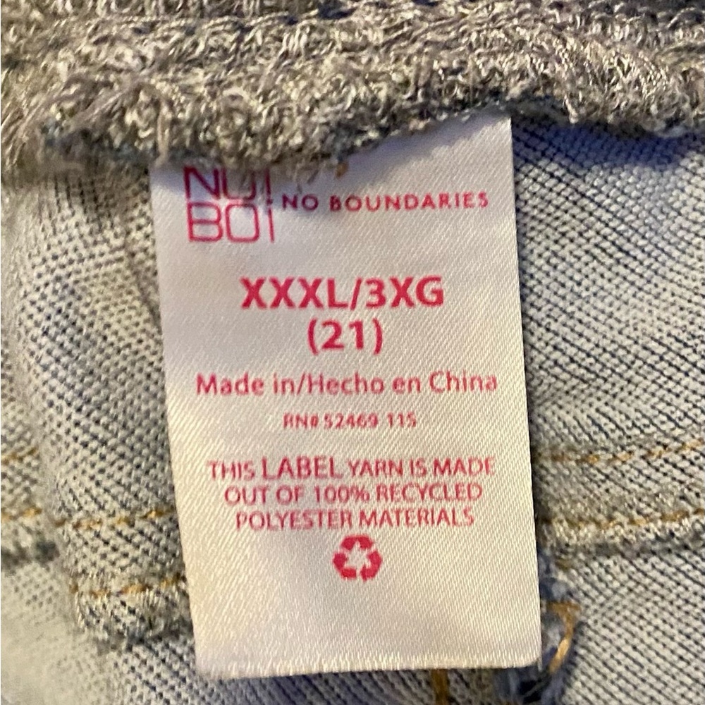 No Boundaries Pull Up Jean Jeggings - Size XXXL - Like New! - Picture 3 of 3